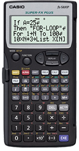 CALCULATOR คาสิโอ รุ่น FX-5800P