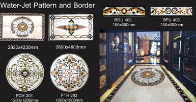 Water-jet Pattern and border