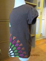 T001 : เสื้อยืดลายนกยูง