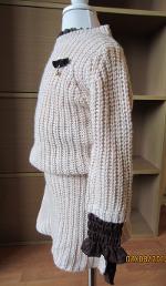 สเวตเตอร์-กระโปรงไหมพรมสี Two Tones