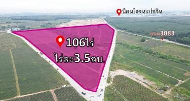 ขายที่ดินศรีราชาชลบุรี ขายที่ดินศรีราชาเนื้อที่ 106 ไร่