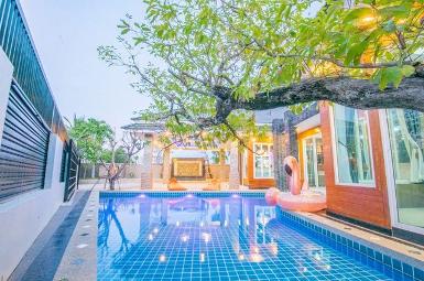 ให้เช่าบ้านพลูวิลล่า หลังใหญ่มาก ทำเลดี โซนห้วยใหญ่ พัทยา