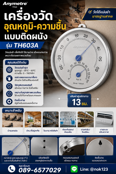 TH603A-Anymetre Analog Hygrometer